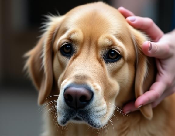 Toilettage doux et adapté pour un chien senior